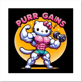 Purr Gains Posters and Art